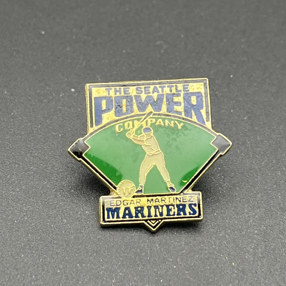 The Seattle Power Company Mariners Edgar Martinez Baseball Team Lapel Hat Pin